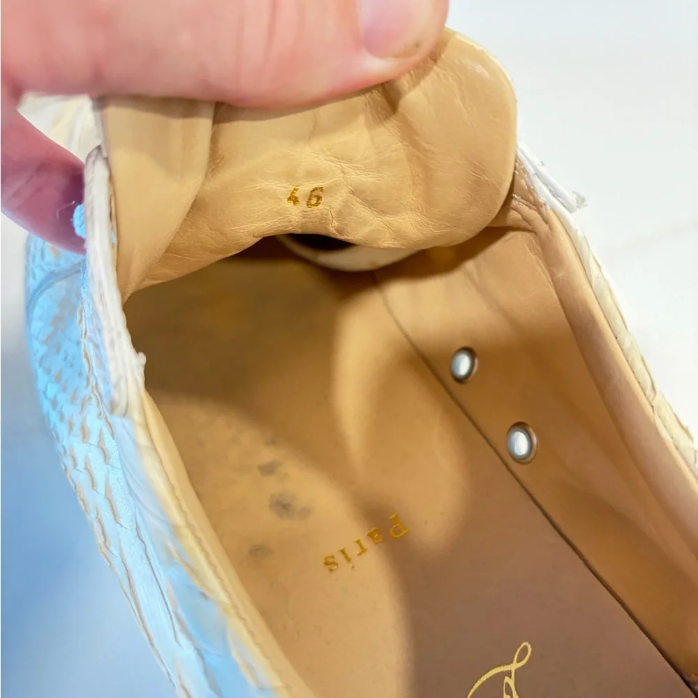 Christian Louboutin Python skin size 13US 12UK - Picture 3 of 7